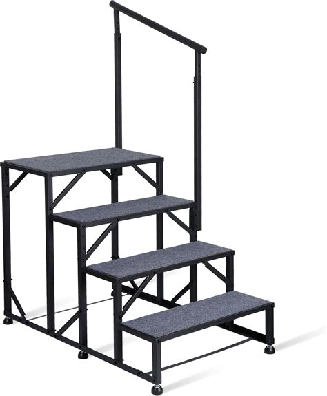 Amazon Com Hihone Rv Steps With Handrail 4 Steps Ladder Hot Tub Steps Amazon Com Hihone Rv Steps With Handrail 4 Steps Ladder Hot Tub Steps