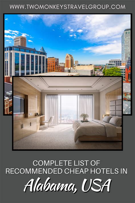 Complete List Of Recommended Cheap Hotels In Alabama Usa