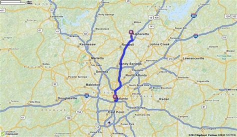 Driving Directions From Atlanta Georgia To Alpharetta Georgia