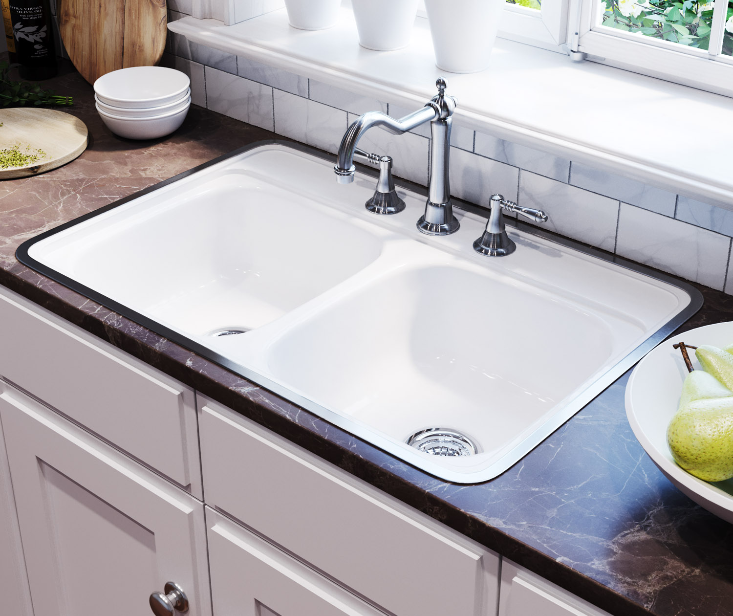Garnet 21 X 32 Porcelain Enamel Flatrim Sink In White Sink Bootz En Garnet 21 X 32 Porcelain Enamel Flatrim Sink In White Sink Bootz En