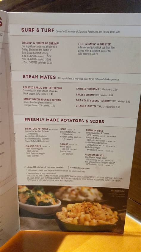 Menu At Outback Steakhouse Mobile Menu At Outback Steakhouse Mobile