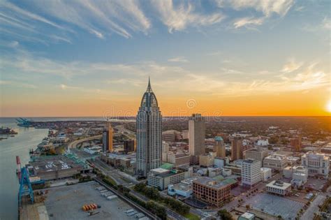 Mobile Alabama At Sunset In November 2019 Stock Image Image Of View Mobile Alabama At Sunset In November 2019 Stock Image Image Of View