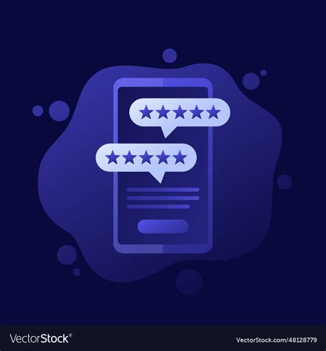 Mobile App Review Icon Royalty Free Vector Image Mobile App Review Icon Royalty Free Vector Image