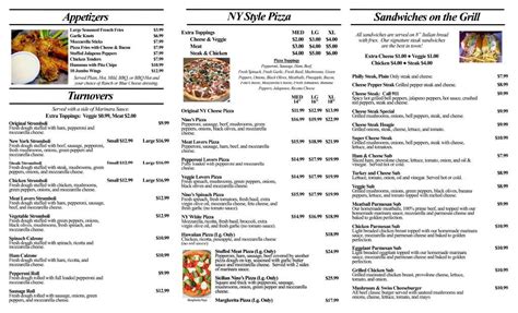 Ninos Pizza Mobile Menu Ninos Pizza Mobile Menu