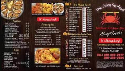 Order The Juicy Seafood Mobile Al Menu Delivery Menu Prices