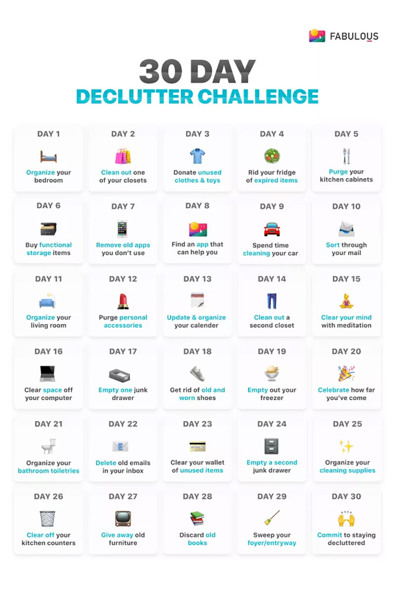 Our 30 Day Declutter Challenge Will Help You Tidy Your Home For Good Our 30 Day Declutter Challenge Will Help You Tidy Your Home For Good