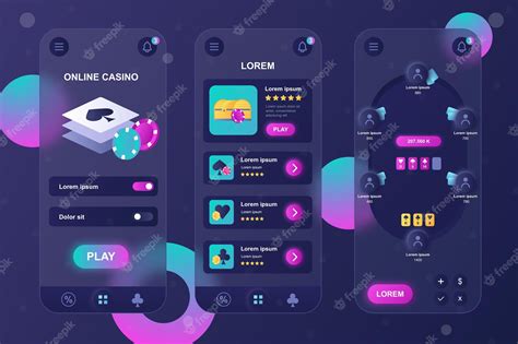 Premium Vector Online Casino Glassmorphic Design Neumorphic Elements Premium Vector Online Casino Glassmorphic Design Neumorphic Elements