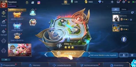 Ranked Game Mobile Legends Guide
