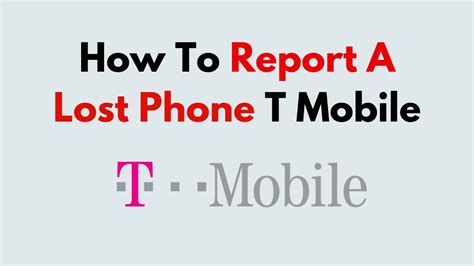 Report Lost Phone to T-Mobile Now