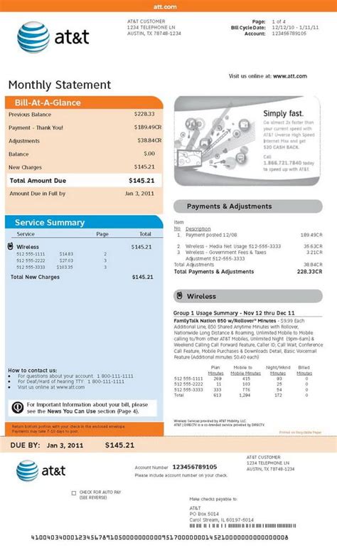 Segregating Your Phone Bill A Sample At T Bill Chico Taxpayers Segregating Your Phone Bill A Sample At T Bill Chico Taxpayers
