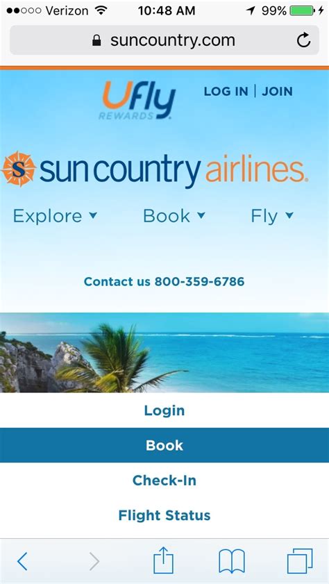 Sun Country Airlines Mobile App Guide Sun Country Airlines Mobile App Guide