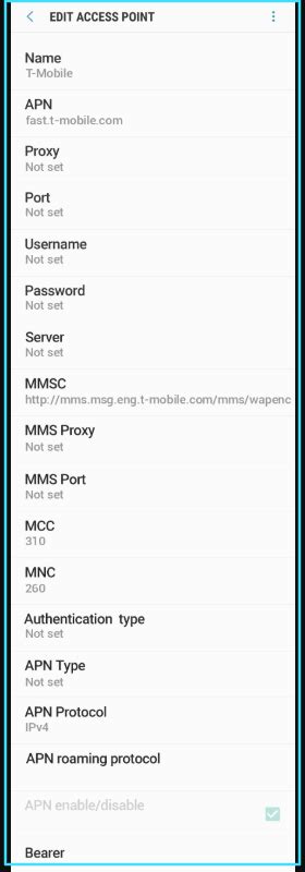 T Mobile 5G Apn Settings R Apnsettings