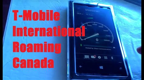 T Mobile International Roaming In Canada Testing Text Data Speed