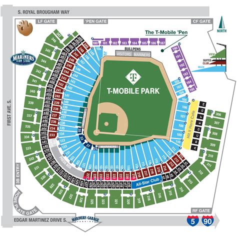 T Mobile Park Seating Chart T Mobile Park Seating Chart
